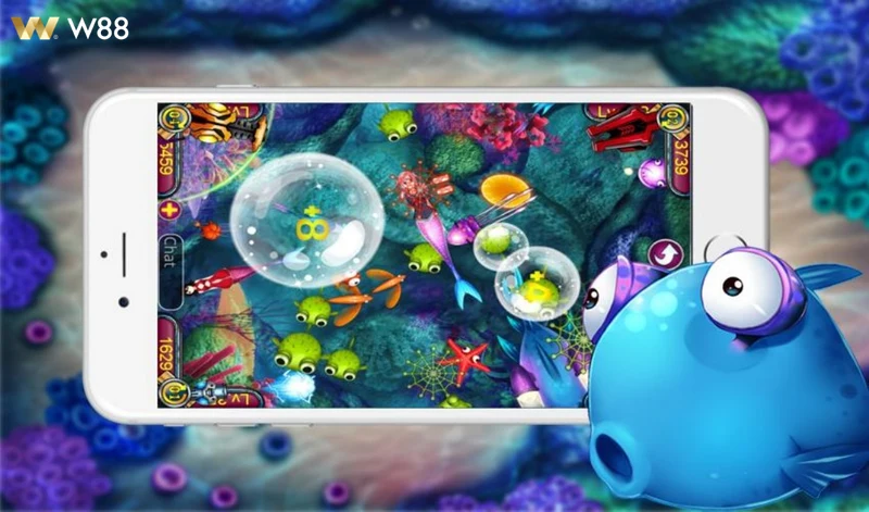 Trải nghiệm bắn cá đa dạng thể loại trên nền tảng W88